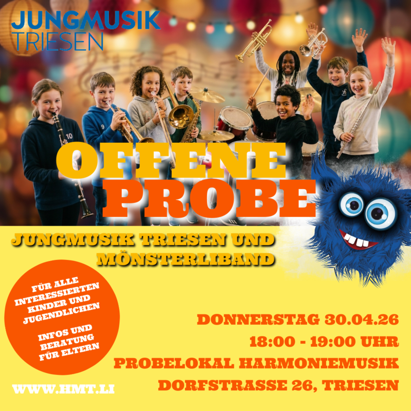 Offene Probe der Jungmusik und der Mönsterliband